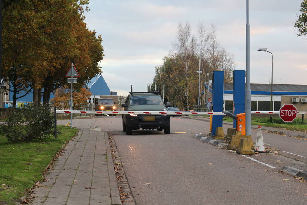 Militaire oefening op vliegbasis Valkenburg