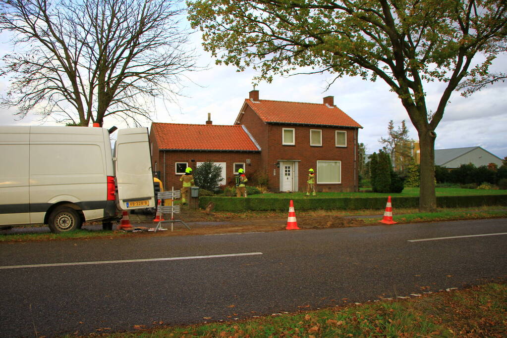 Gaslekkage ontstaan bij woning