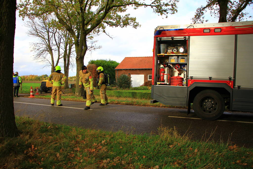 Gaslekkage ontstaan bij woning