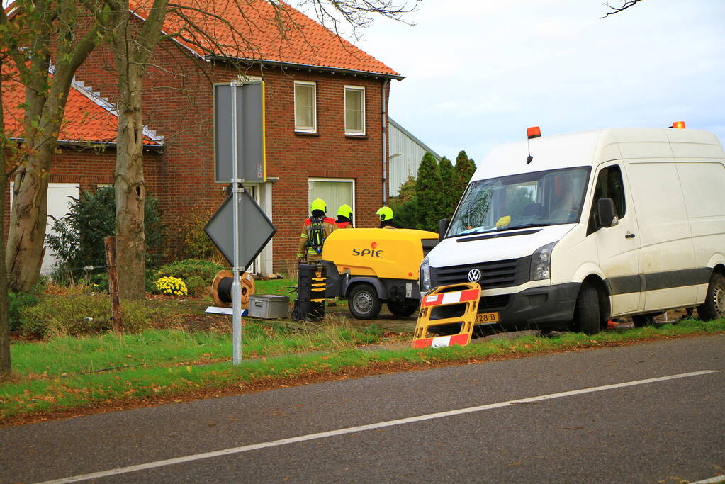 Gaslekkage ontstaan bij woning