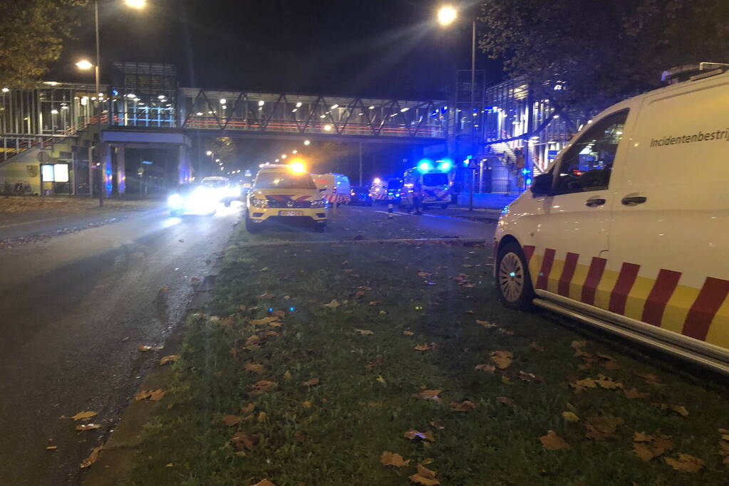 Persoon aangereden door passagierstrein