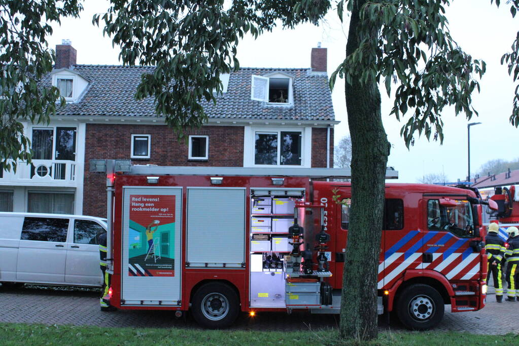 Korte maar hevige woningbrand