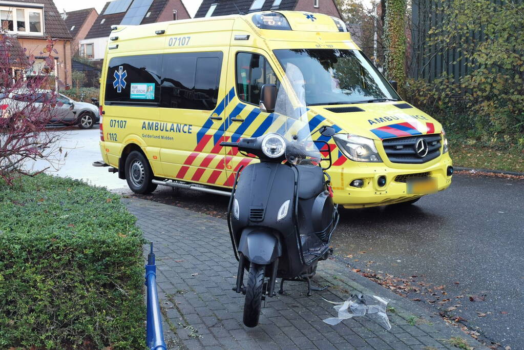 Scooterrijder gewond bij aanrijding