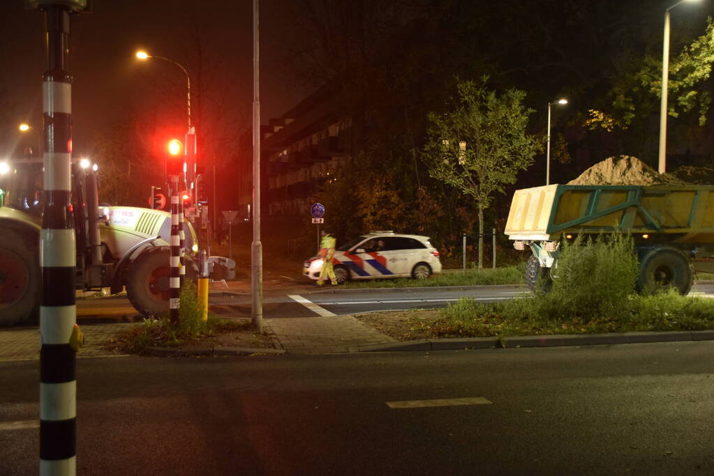 Weg afgesloten door plaatsing voetgangersbrug