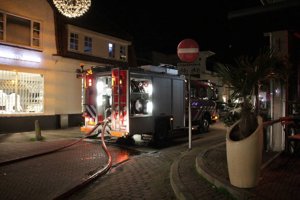 Flinke brand in schoorsteen van woning