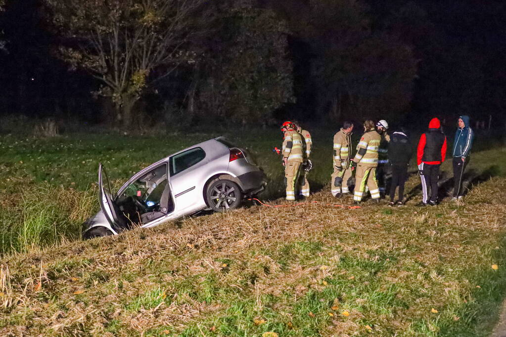 Auto in de sloot wie is de bestuurder