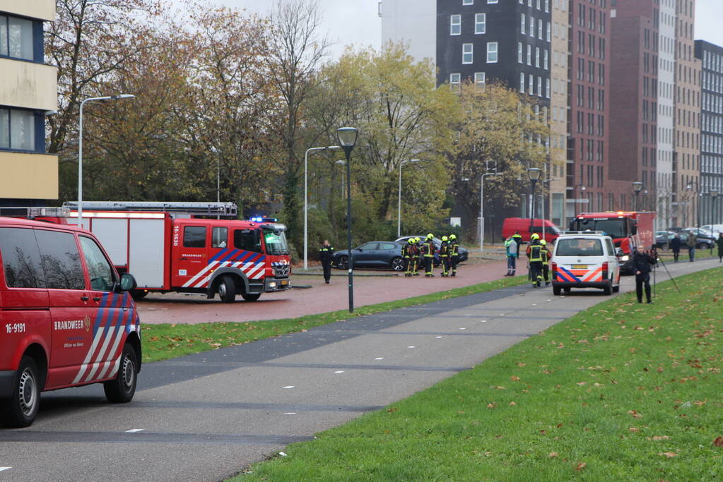 Flinke rookontwikkeling bij brand in hoogspanningscentrale