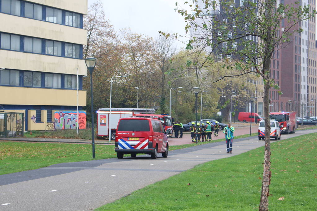 Flinke rookontwikkeling bij brand in hoogspanningscentrale