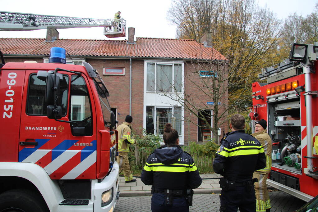 Flinke rookontwikkeling bij schoorsteenbrand