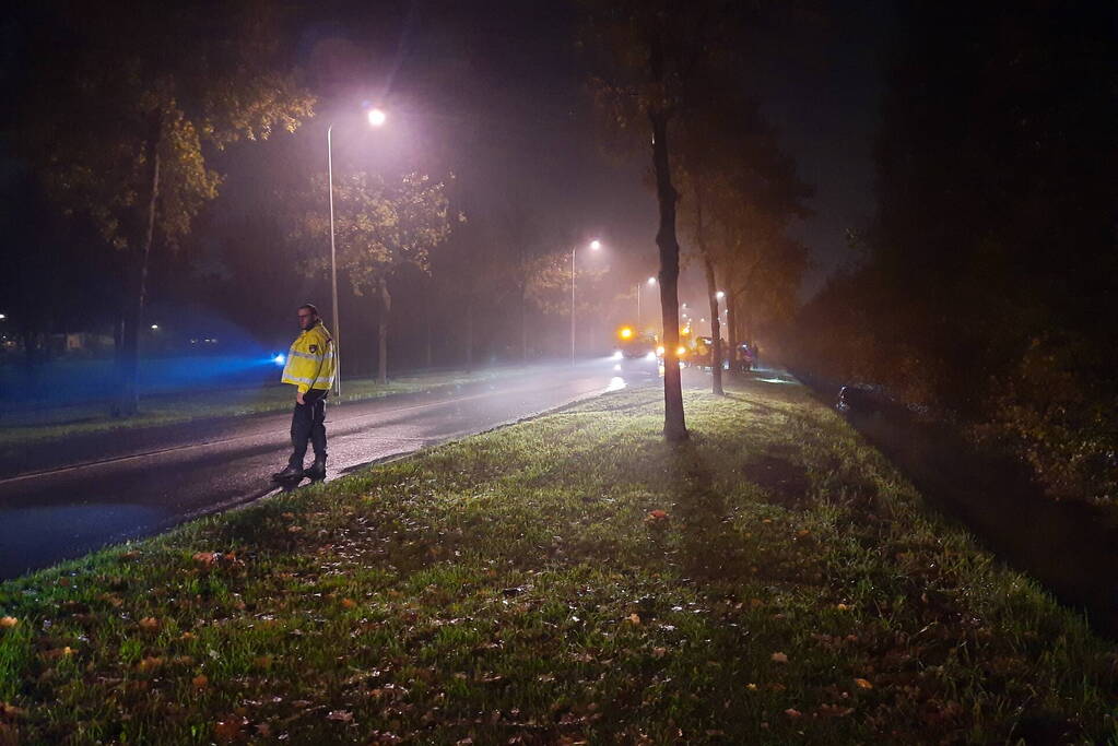 Auto raakt van de weg en belandt in sloot