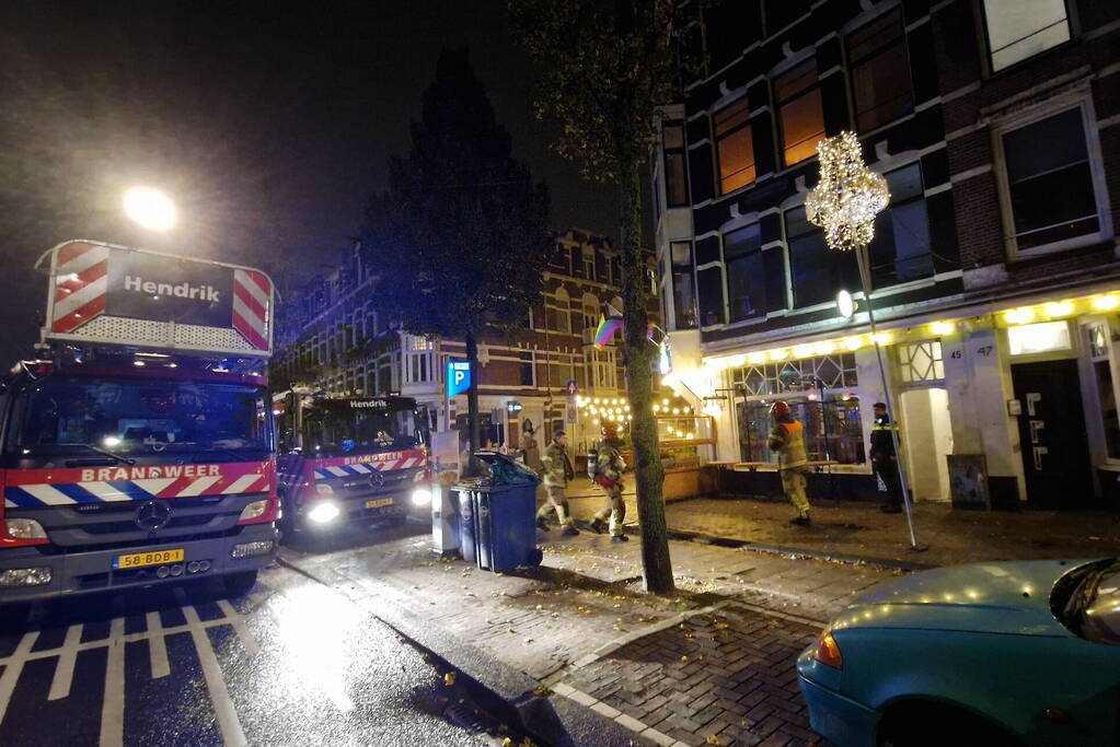 Brand in keuken van restaurant