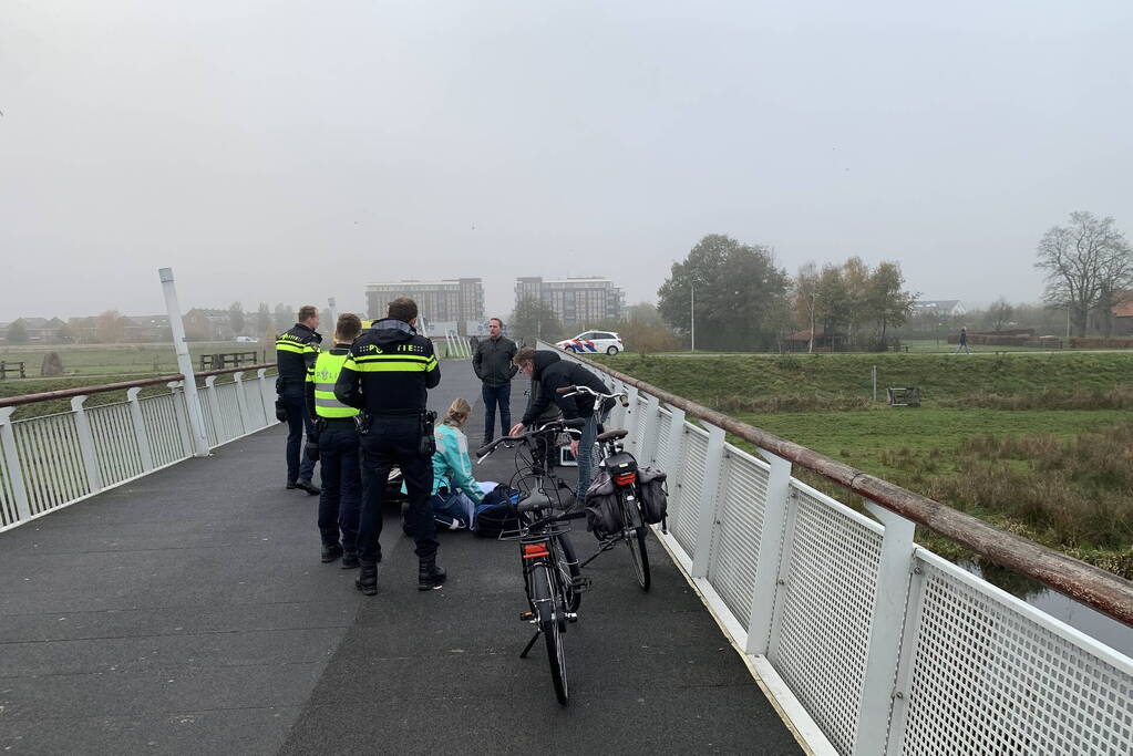 LF ietser gewond bij valpartij op brug