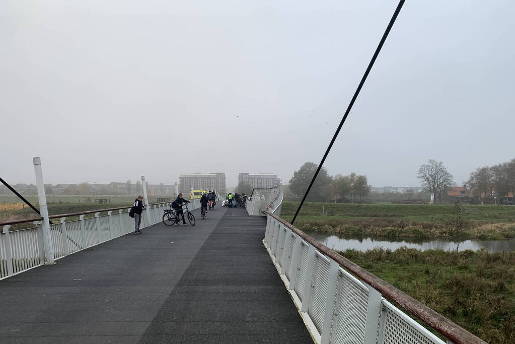 LF ietser gewond bij valpartij op brug