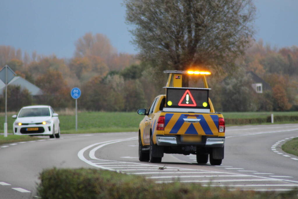 Automobilist en fietser in botsing