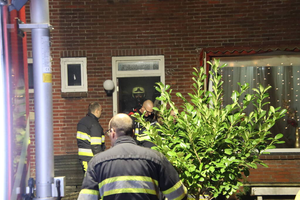 Woning vol rook geventileerd door brandweer