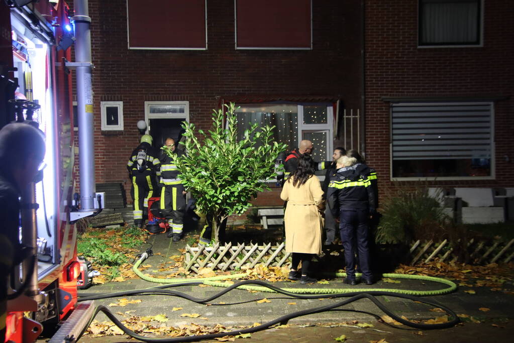 Woning vol rook geventileerd door brandweer
