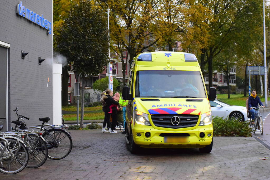 Drie kinderen in bakfiets gewond bij botsing