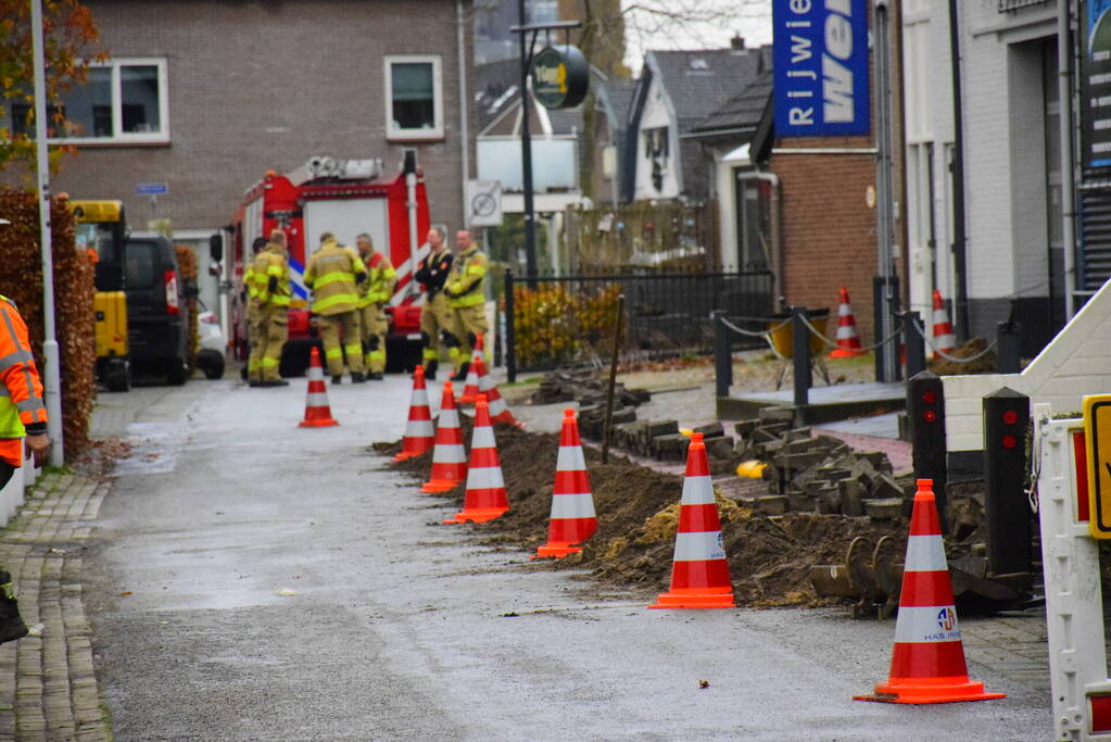Opnieuw gasleiding geraakt bij aanleg glasvezel