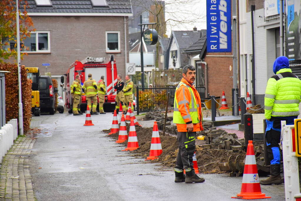 Opnieuw gasleiding geraakt bij aanleg glasvezel