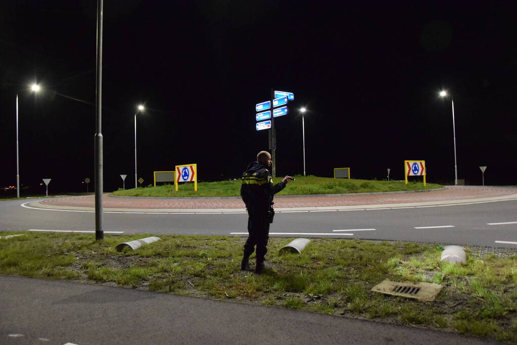 Auto zwaar beschadigd bij eenzijdig ongeval