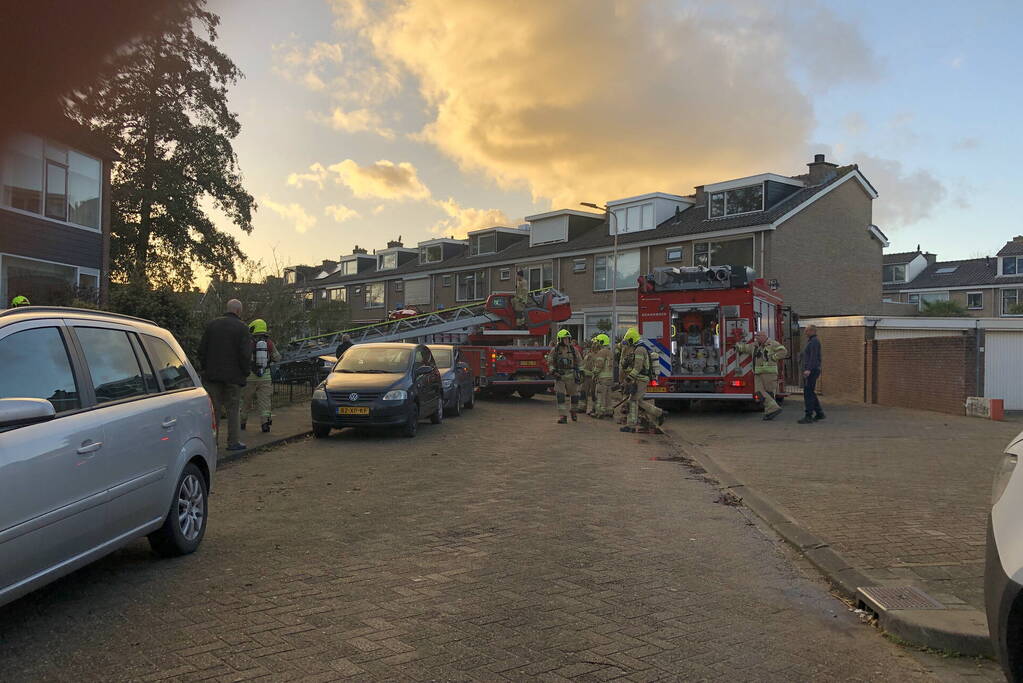 Flinke schoorsteenbrand in woning