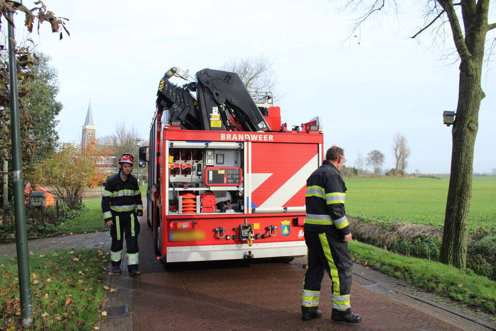 Paard uit sloot gered door brandweer