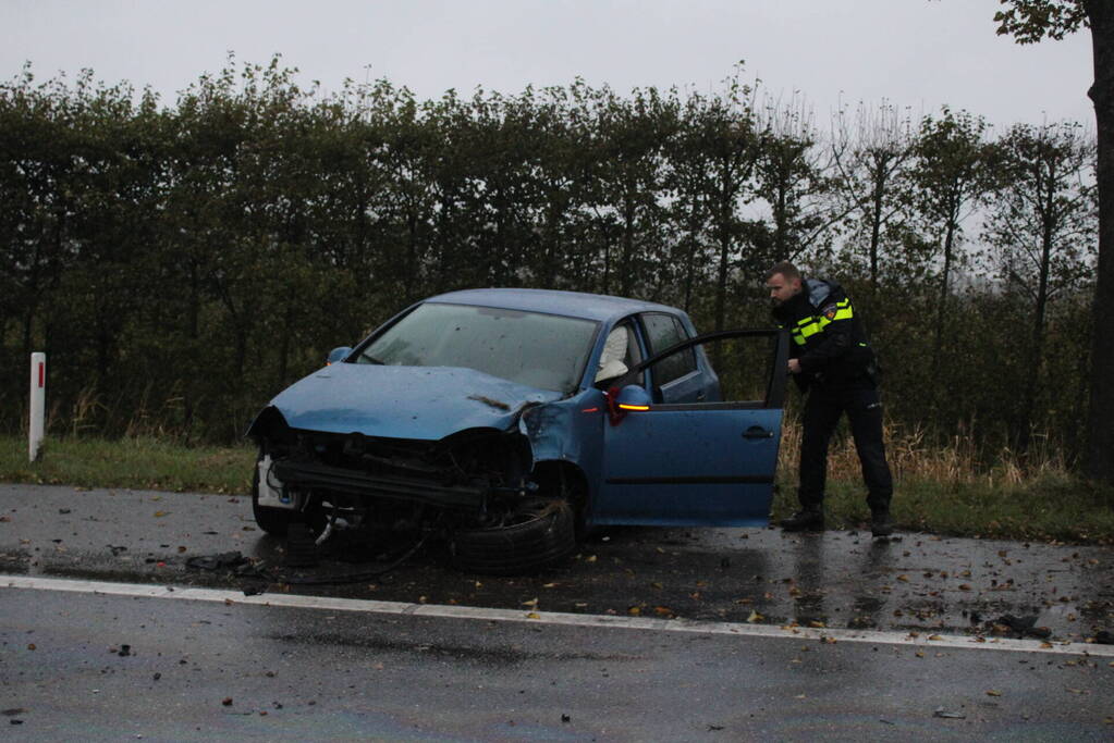 Ravage nadat auto op boom botst