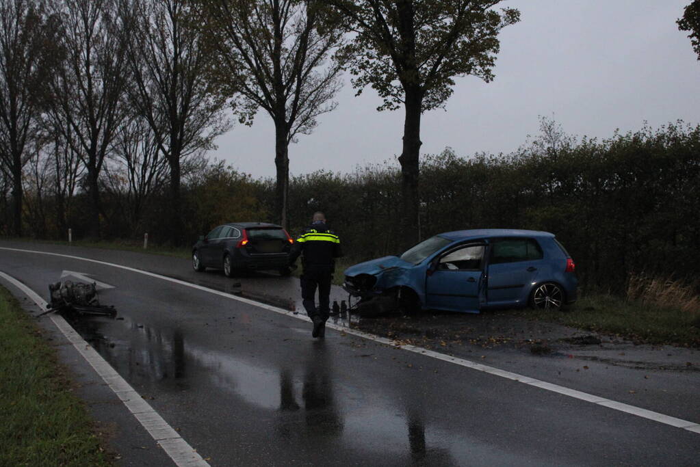 Ravage nadat auto op boom botst