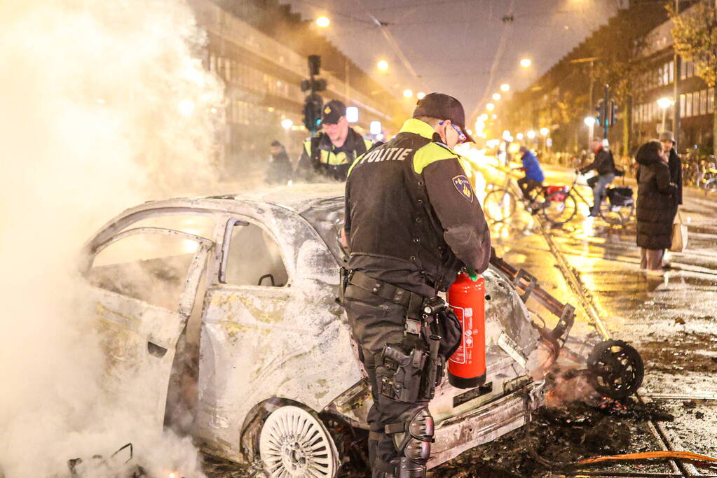 Rellen bij overwinningsfeest Marokkaans elftal