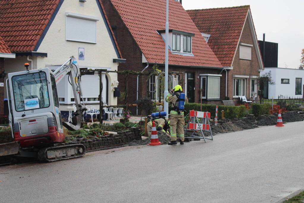 Gaslek bij aanleggen glasvezel