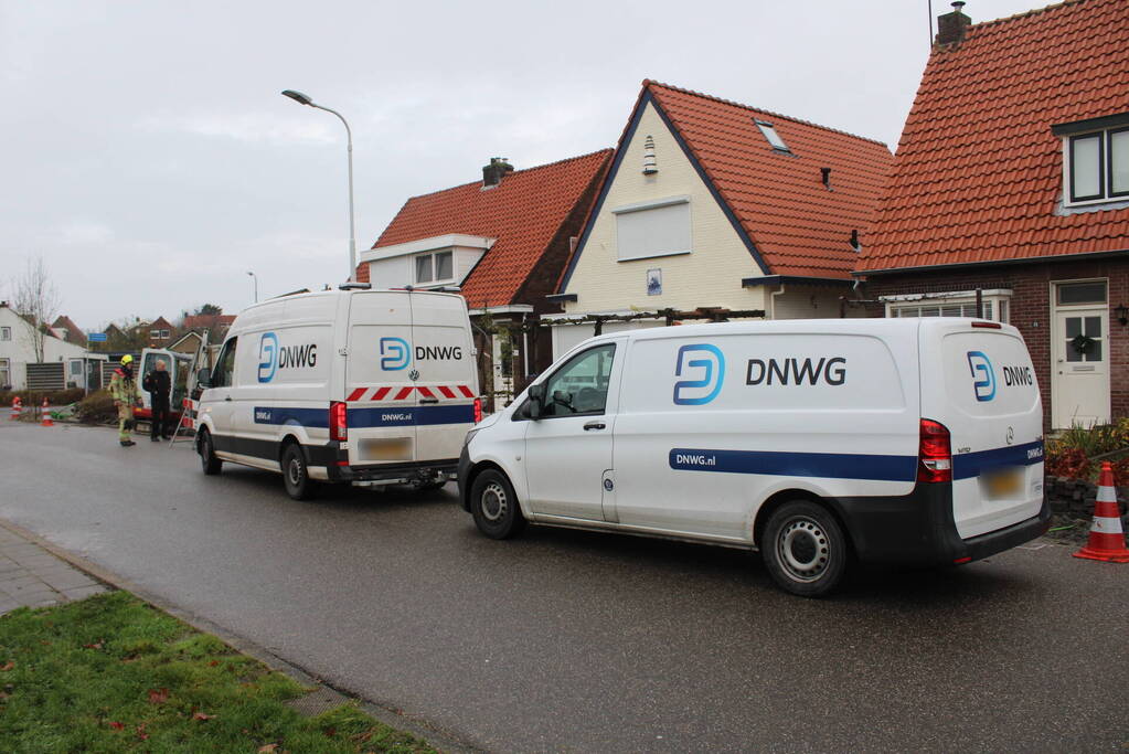 Gaslek bij aanleggen glasvezel