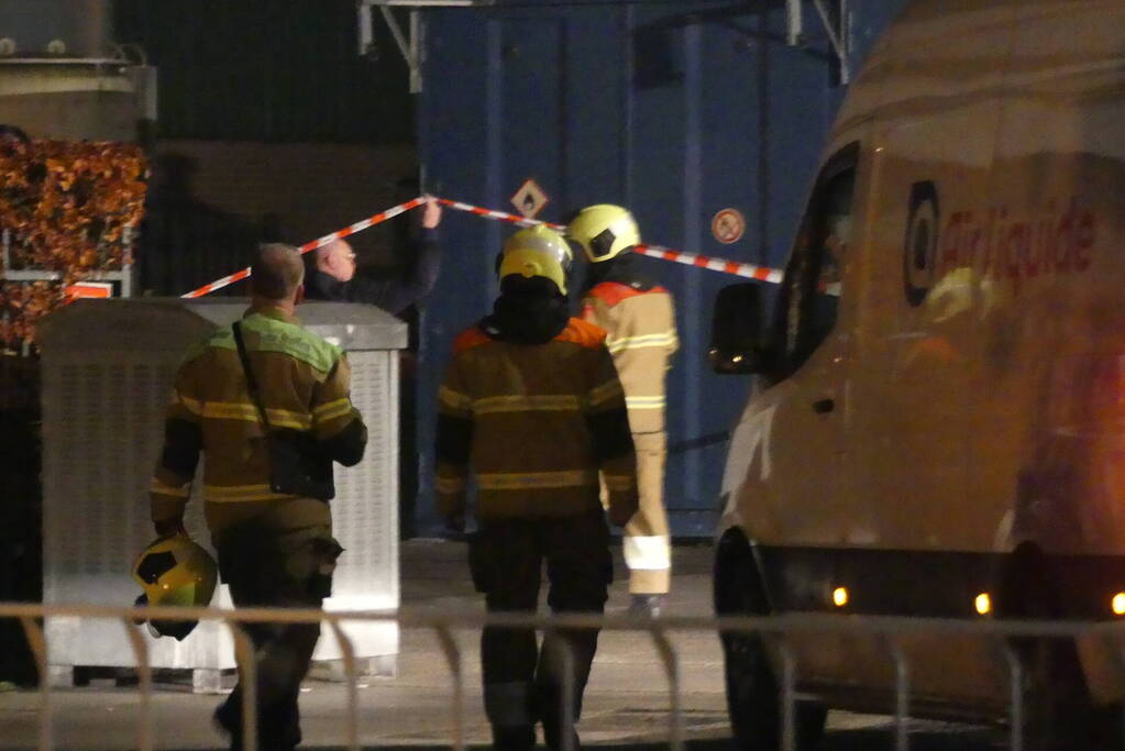 Gebied afgezet door lekkage opslagtank