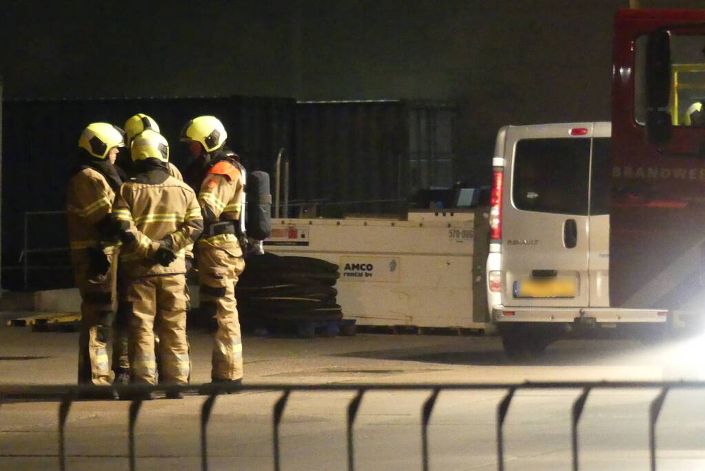 Gebied afgezet door lekkage opslagtank