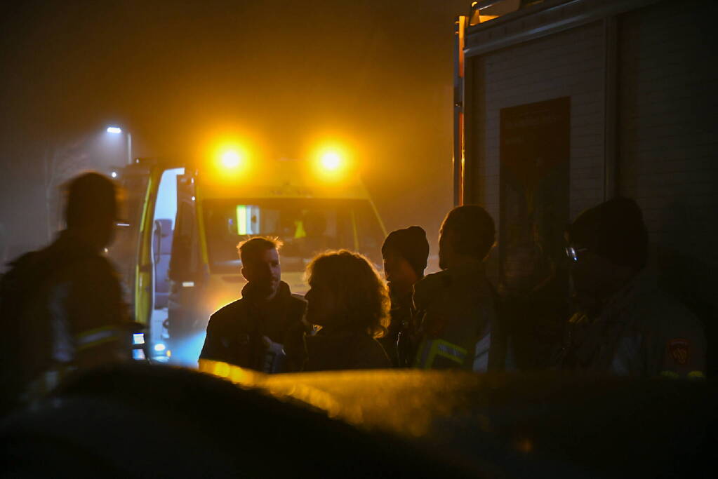 Brand in hal van woning