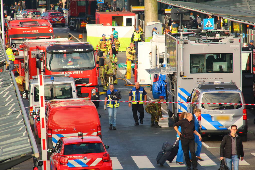Schiphol Plaza ontruimd door incident met gevaarlijke stoffen