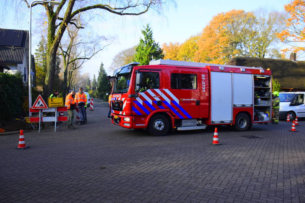 Gaslekkage door aanleg glasvezel