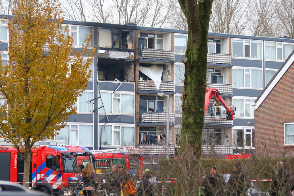Twee appartementen verwoest door brand