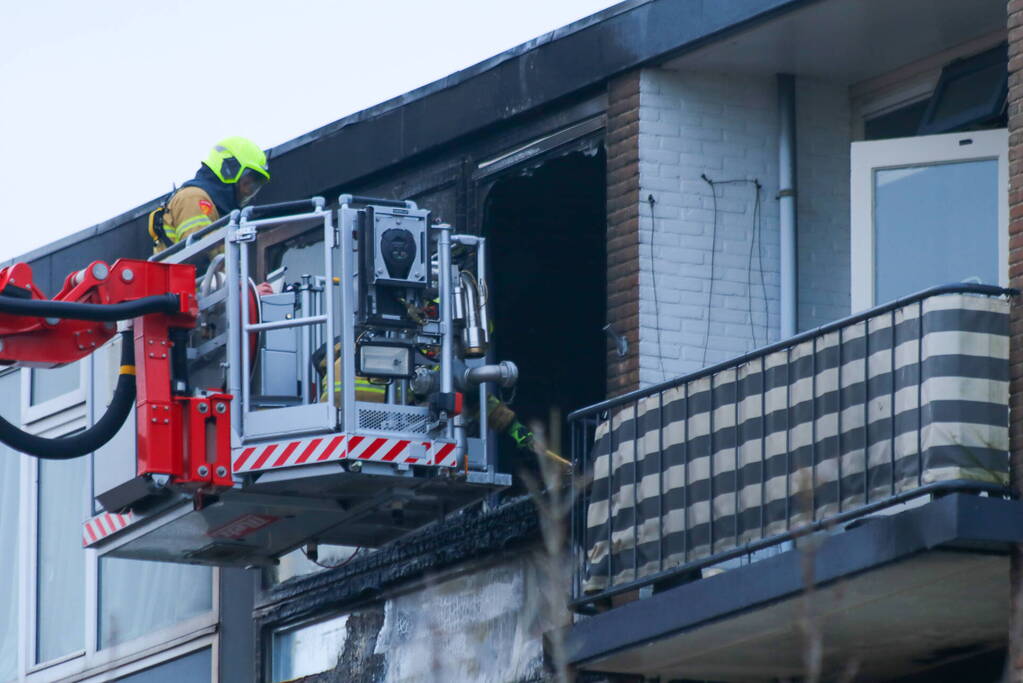 Twee appartementen verwoest door brand