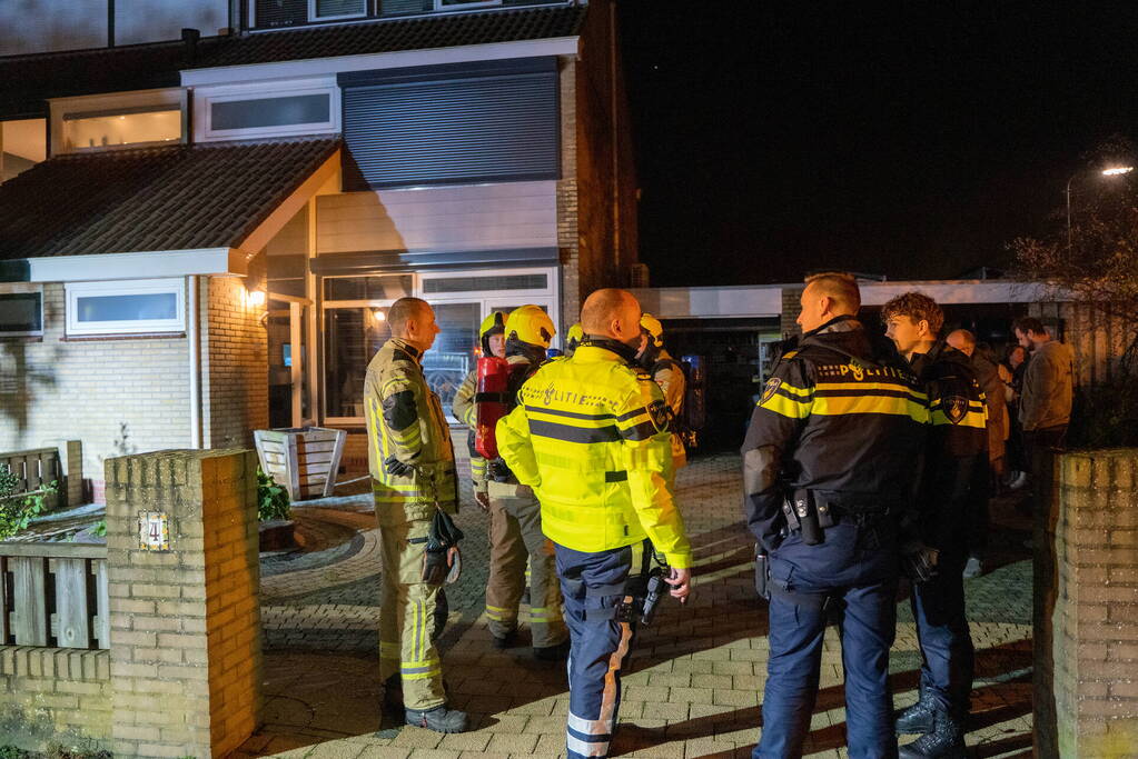 Woning vol rook door vergeten eten in oven