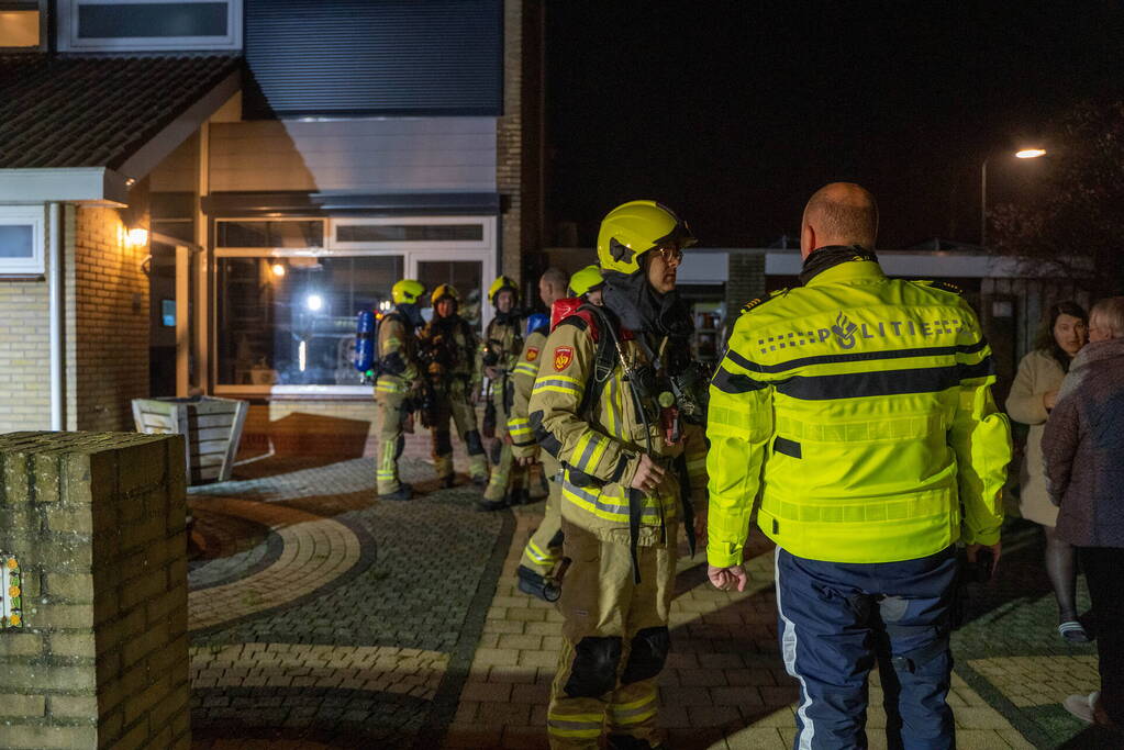 Woning vol rook door vergeten eten in oven