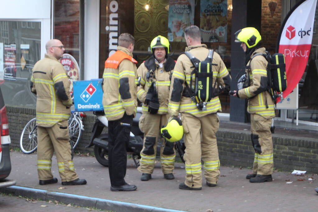 Winkel ontruimd wegens gaslekkage