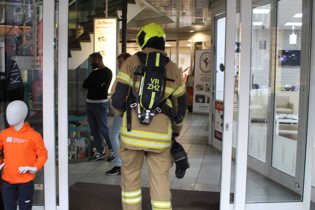 Winkel ontruimd wegens gaslekkage