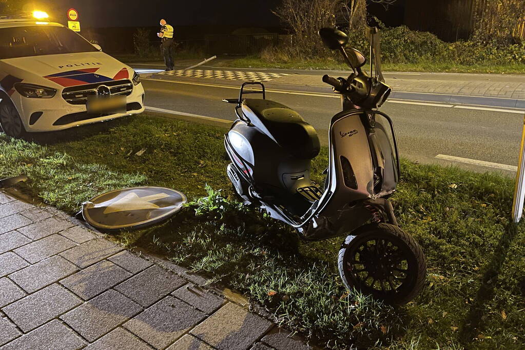 Scooterrijder gewond na eenzijdig ongeval
