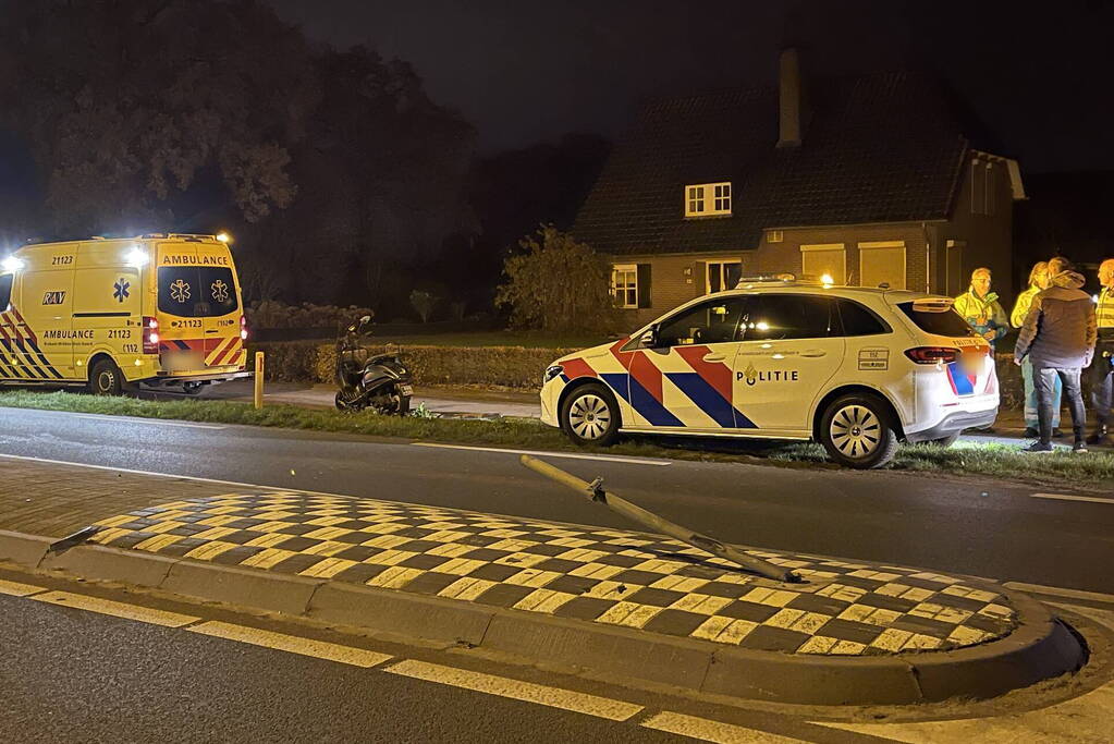 Scooterrijder gewond na eenzijdig ongeval