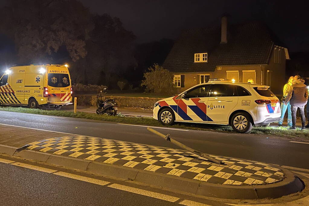 Scooterrijder gewond na eenzijdig ongeval