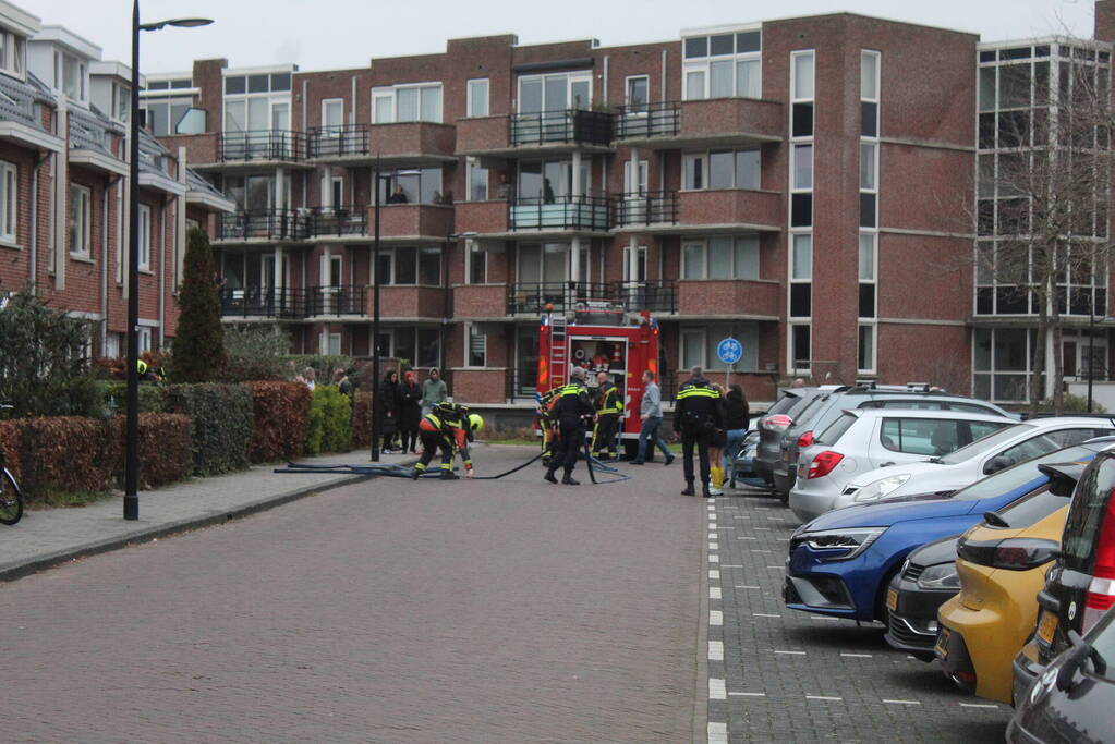 Flinke rookontwikkeling bij woningbrand