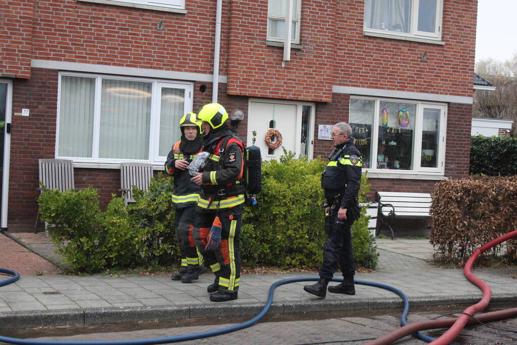 Flinke rookontwikkeling bij woningbrand