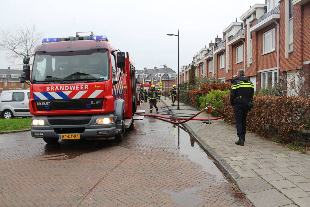 Flinke rookontwikkeling bij woningbrand
