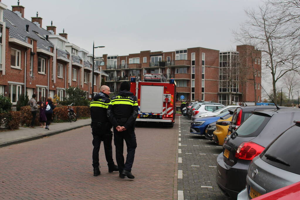 Flinke rookontwikkeling bij woningbrand