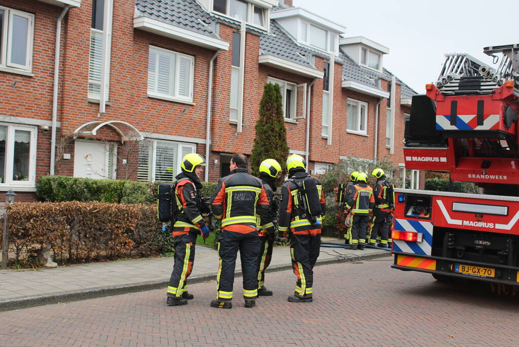 Flinke rookontwikkeling bij woningbrand